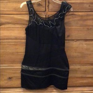 Alice + Olivia black embellished cocktail dress